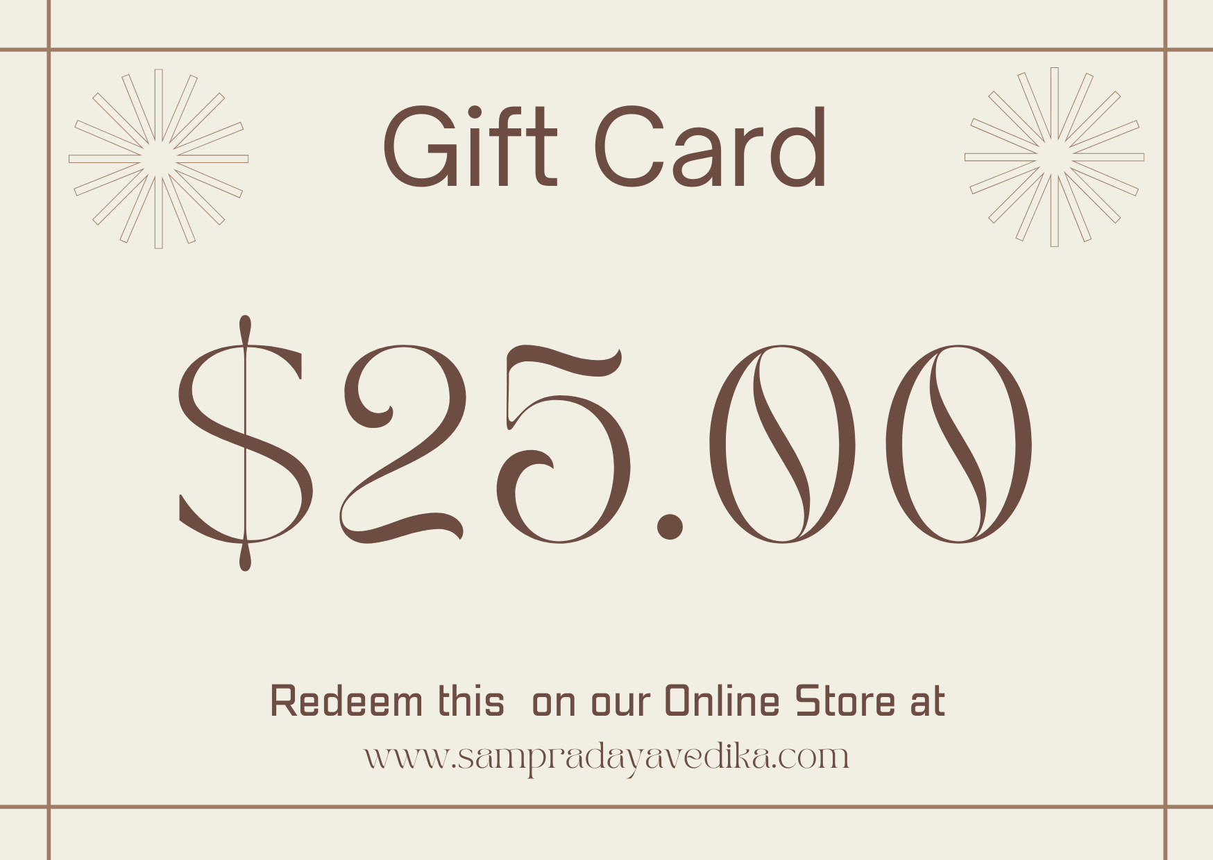 Sampradaya Vedika Gift Card