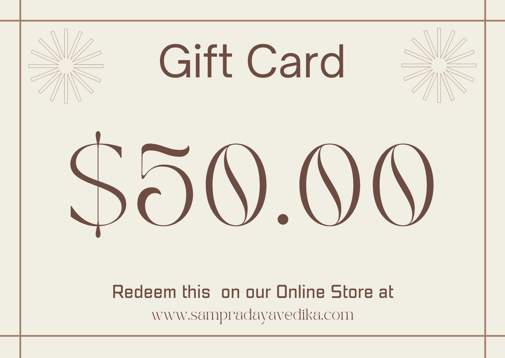 Sampradaya Vedika Gift Card