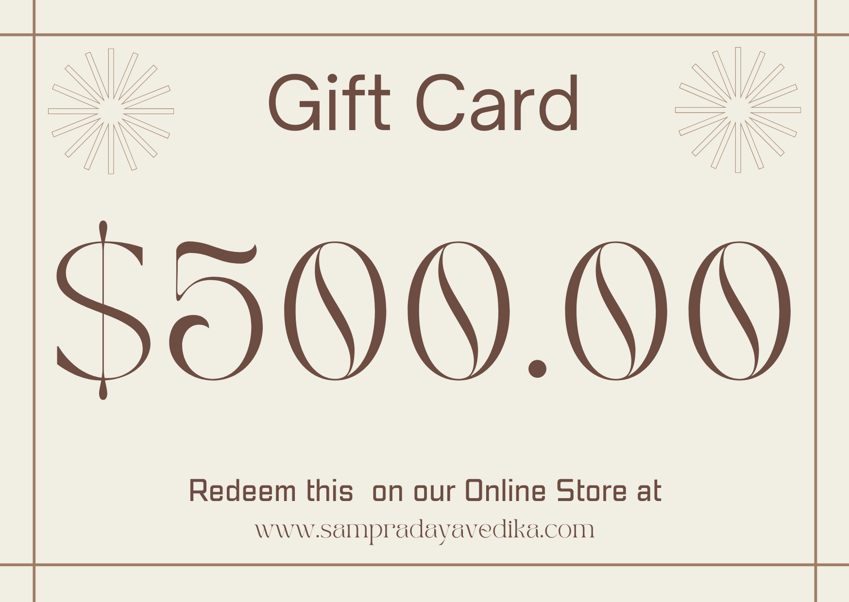 Sampradaya Vedika Gift Card